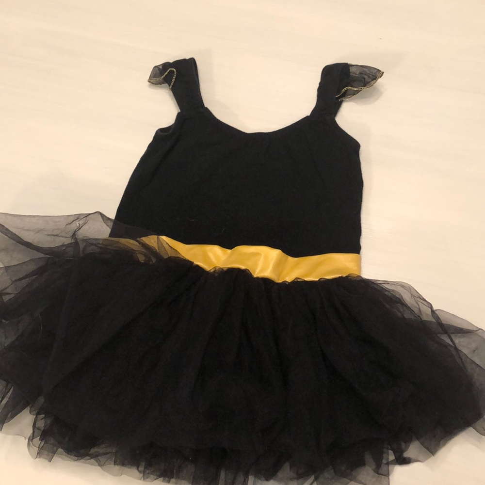 Little girls black ballet leotard w/ tutu